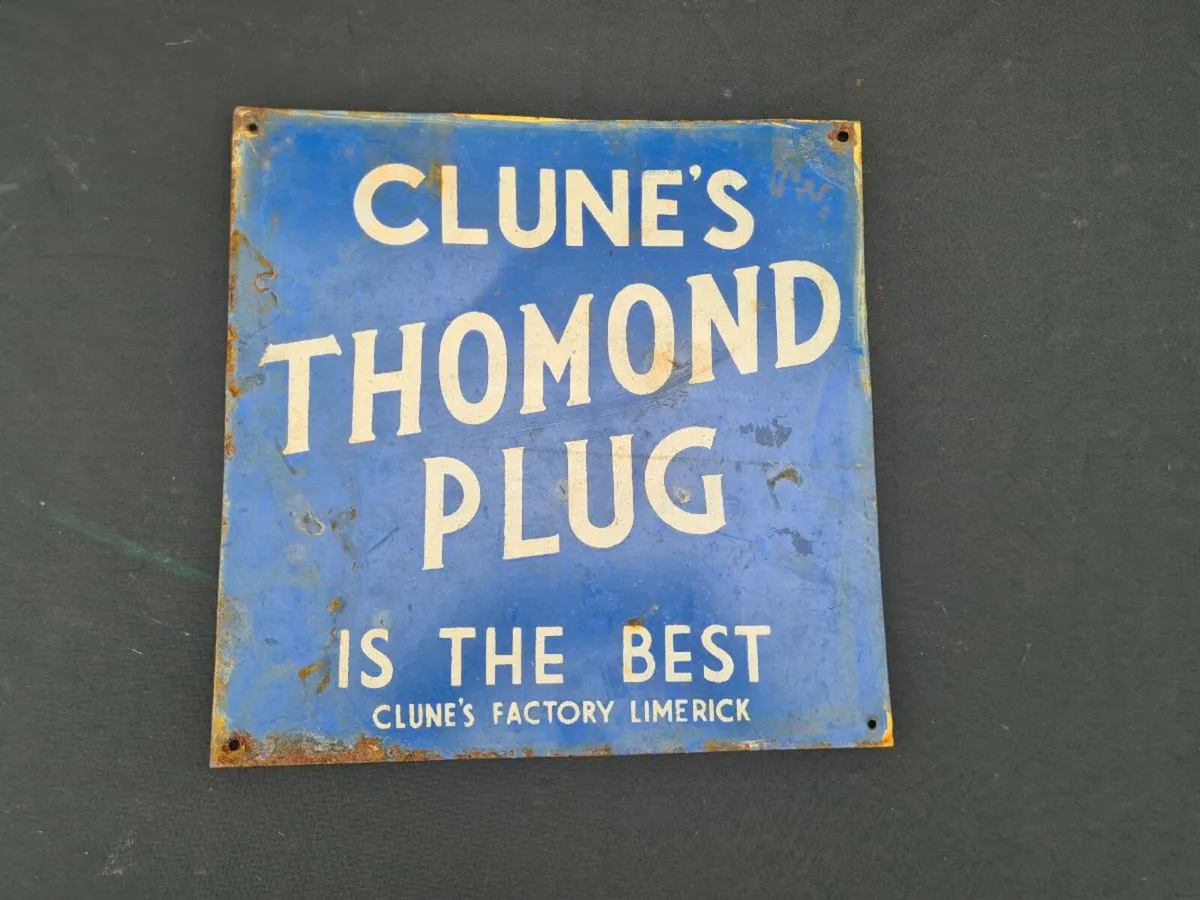 Enamel sign - Image 1