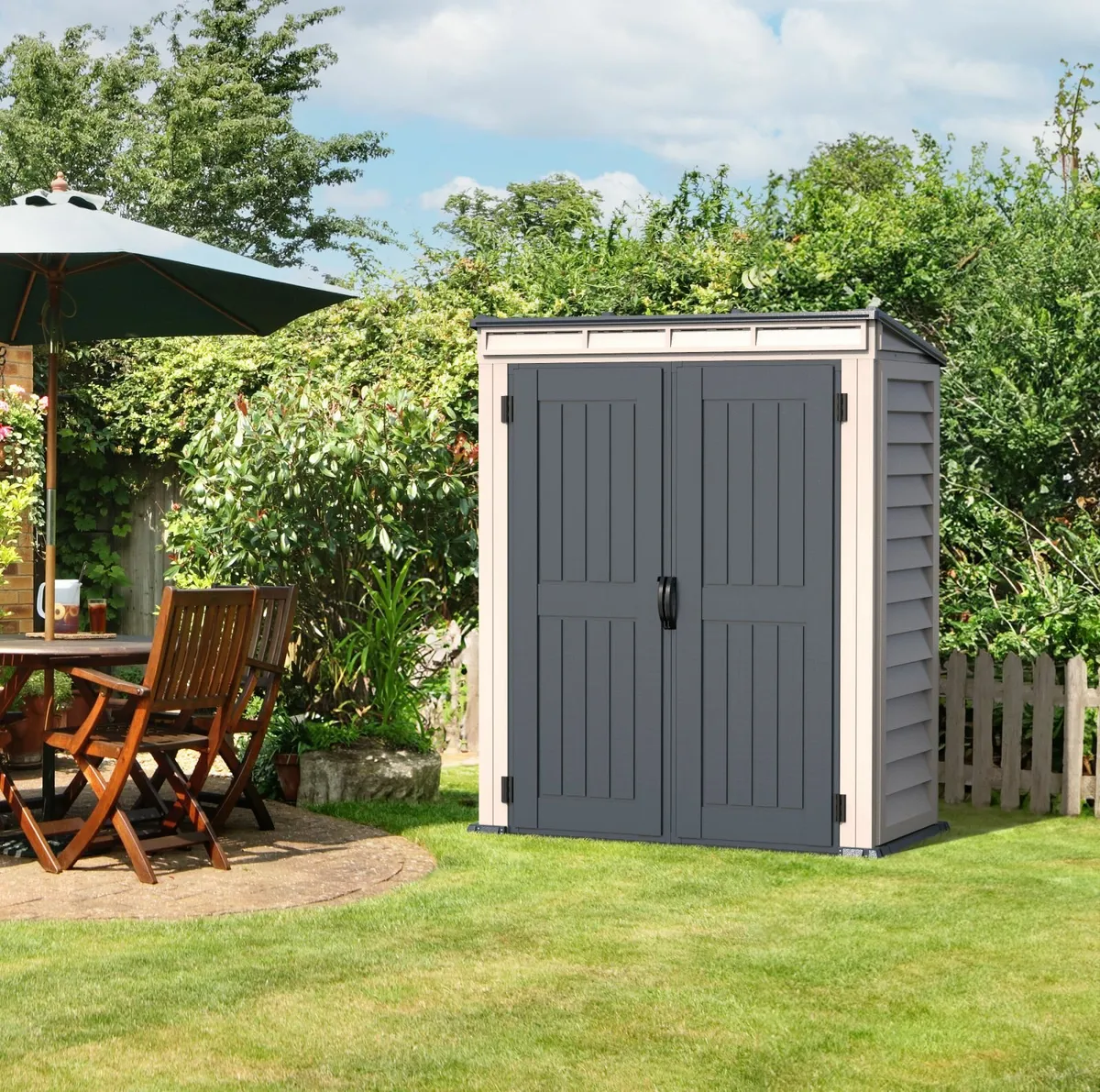 🏡 5×3 Duramax YardMate Pent Vinyl Garden Sheds - Image 4