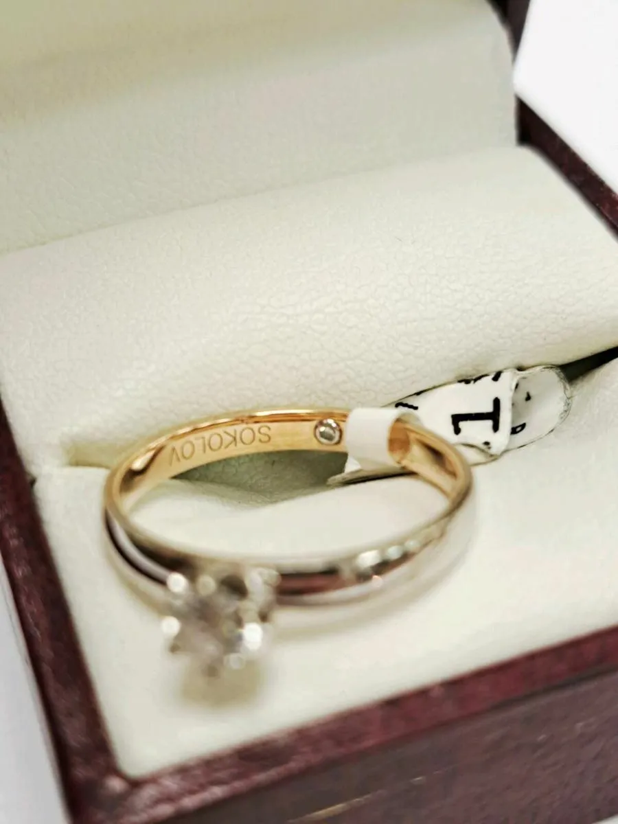 14K White Gold Diamond Ring 14CT - Image 3