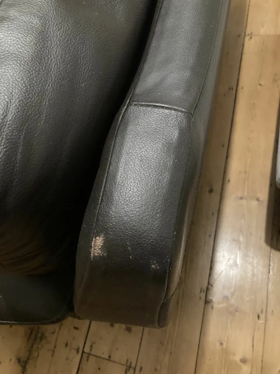 Leather Couch Sofa - Image 4