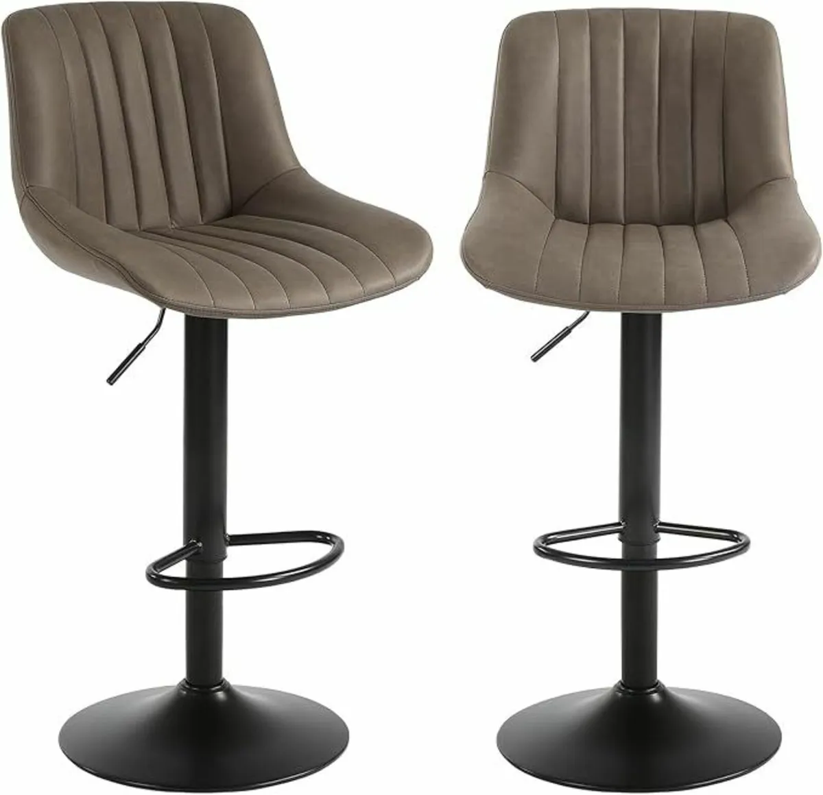 Set of 2, Bar Stools Swivel Counter Height - Image 1