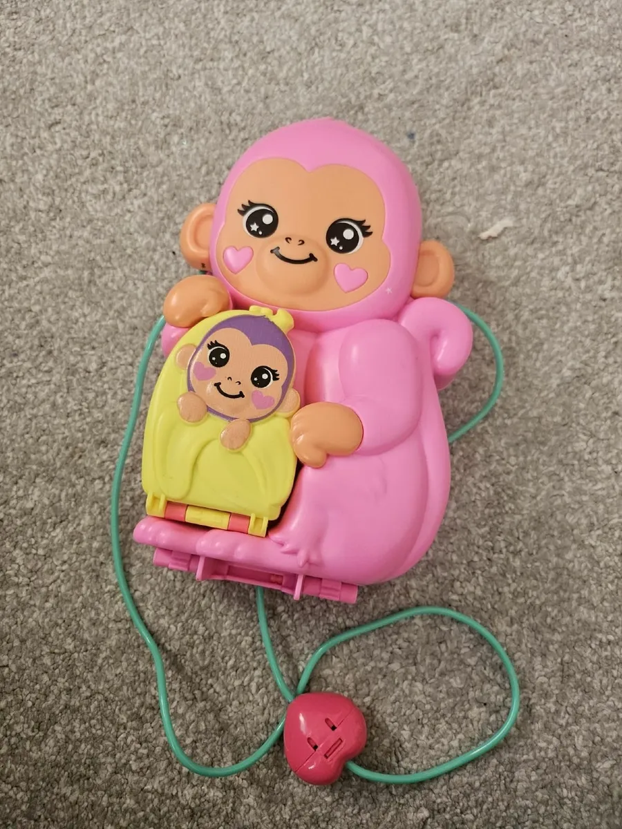 Polly Pocket Momma Monkey & Baby Playset - Image 1