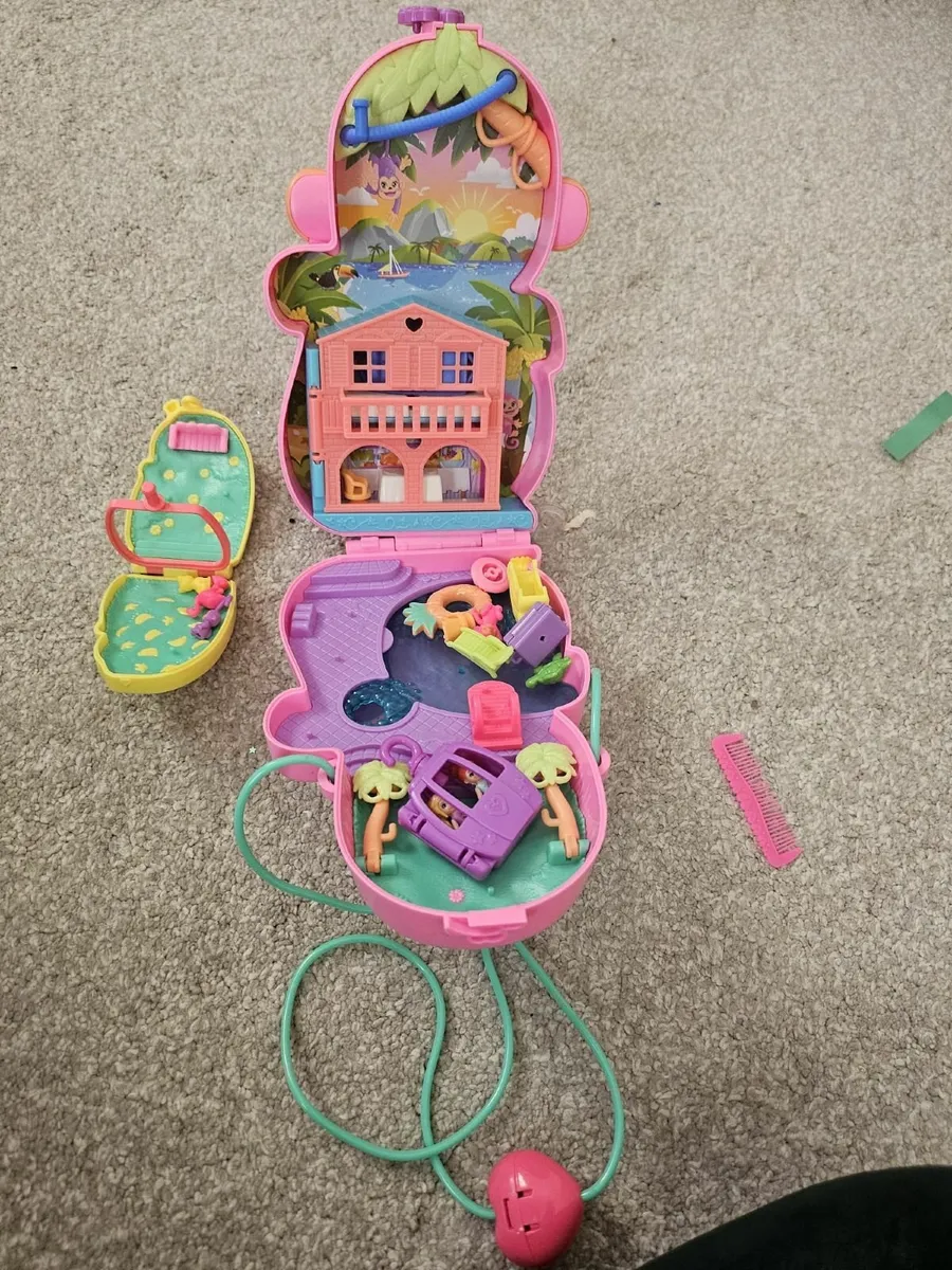 Polly Pocket Momma Monkey & Baby Playset - Image 2