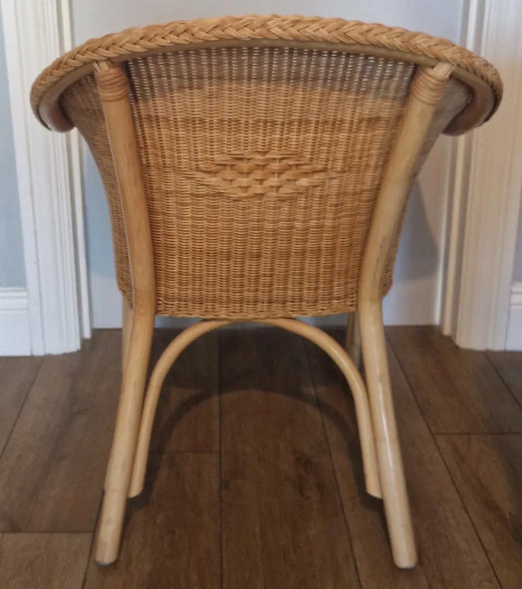 Armchair Rattan Wicker Cane with Seat Cushion - Image 3