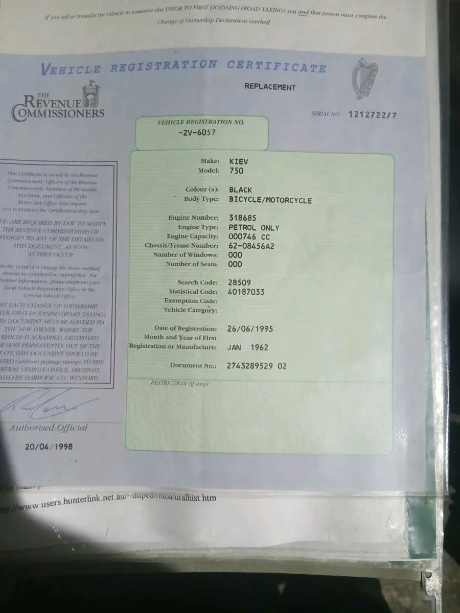 1962 ural kiev 750 - Image 4