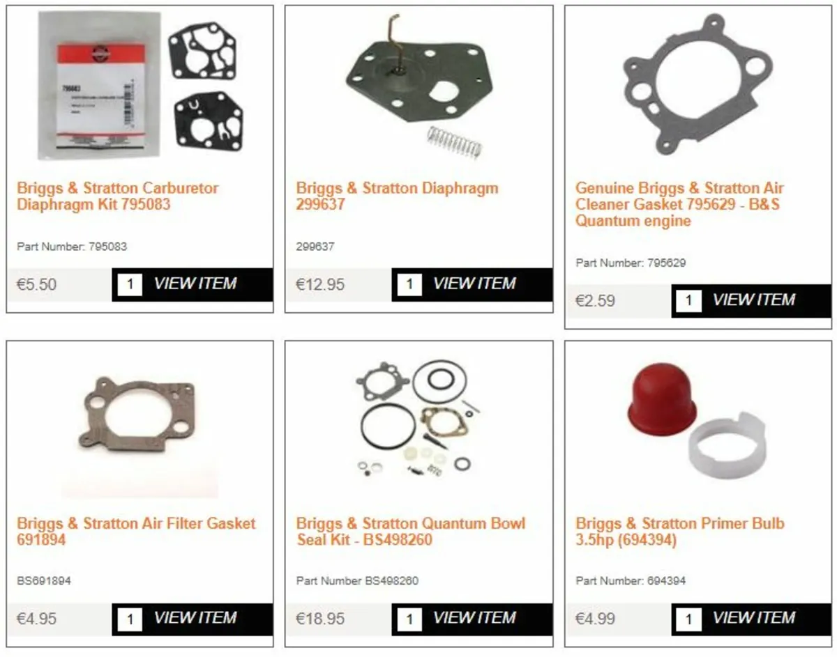 Briggs & Stratton Spare Parts - Image 3