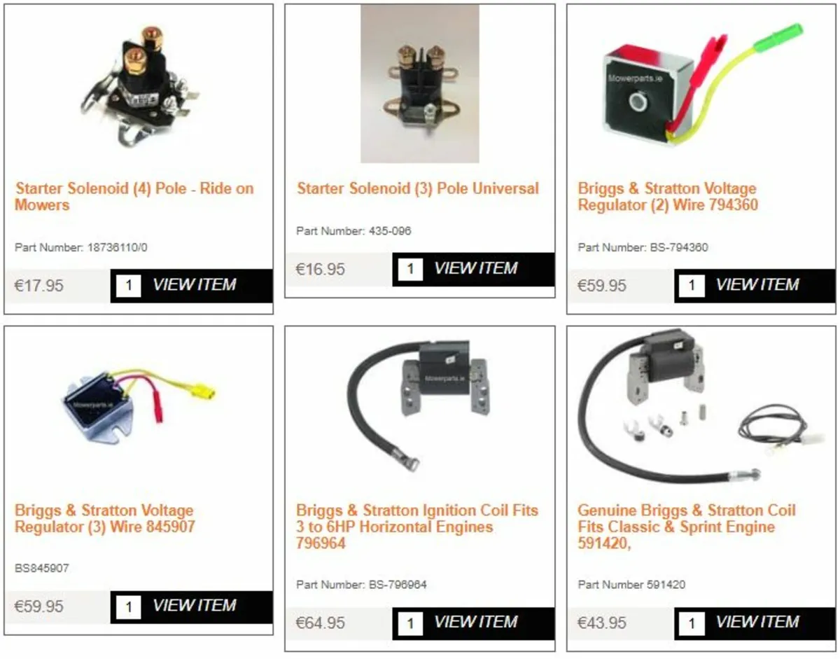 Briggs & Stratton Spare Parts - Image 1