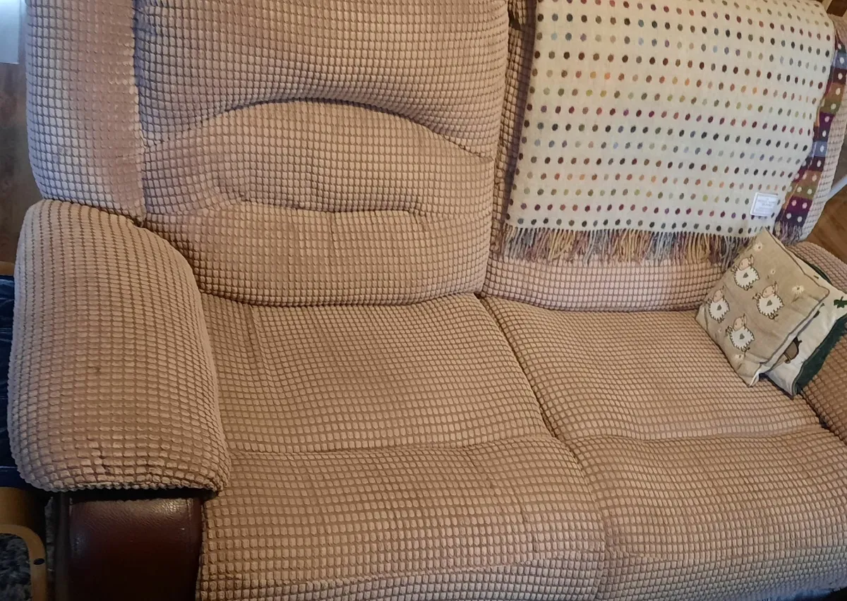 Arm chair and two piece couch - Image 1