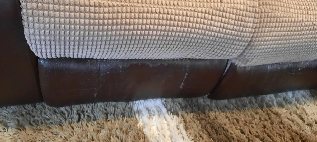 Arm chair and two piece couch - Image 4