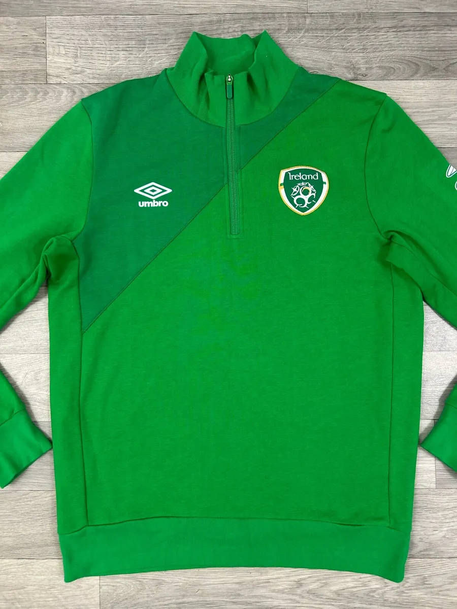 Umbro Ireland Half Zip Jumper Mens Large - Image 2
