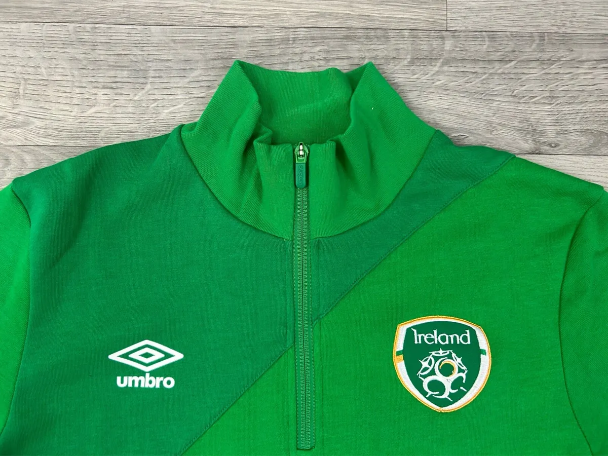 Umbro Ireland Half Zip Jumper Mens Large - Image 3