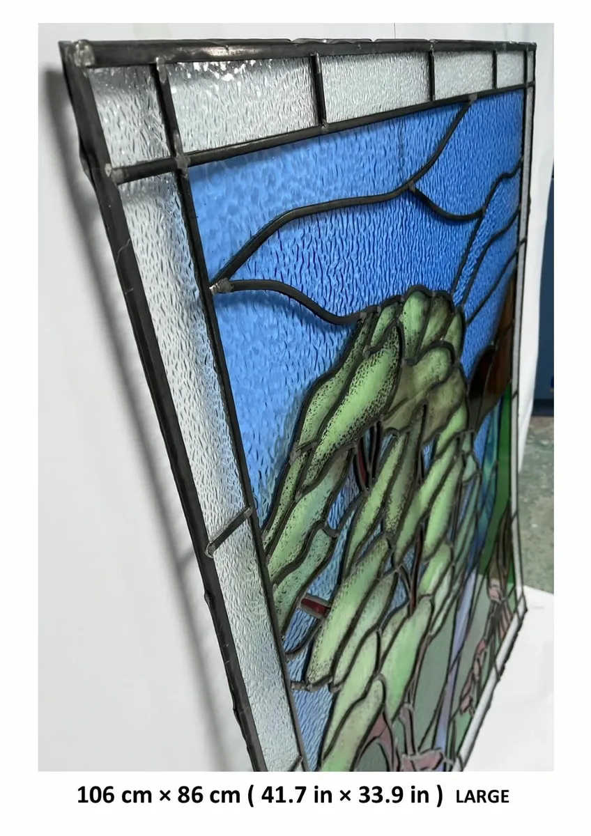 Stained Glass Scene - Arts & Crafts Style - Image 3