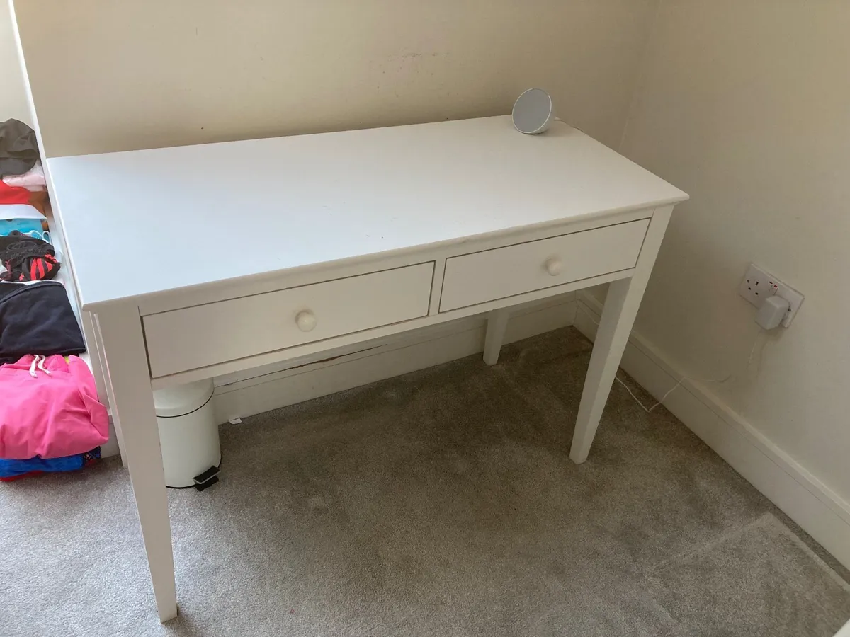 Painted dressing table, locker and bookshelf - Image 3