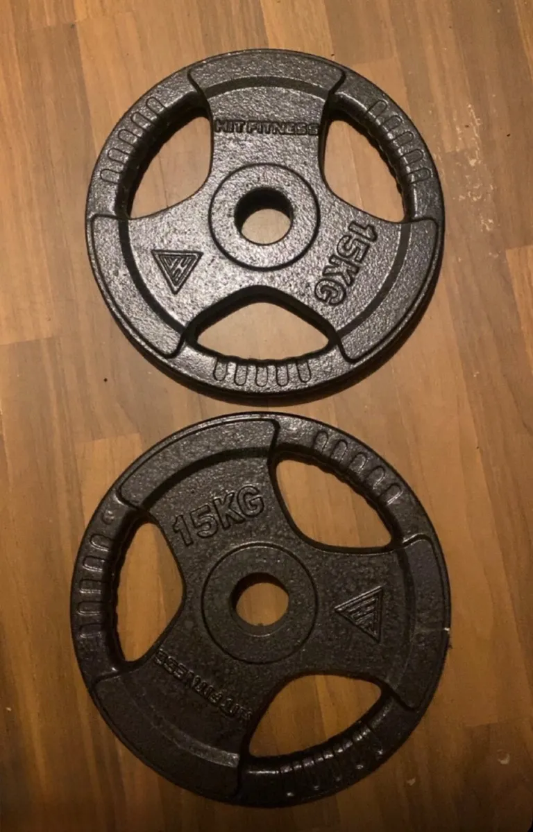 15kg gym plates - Image 1
