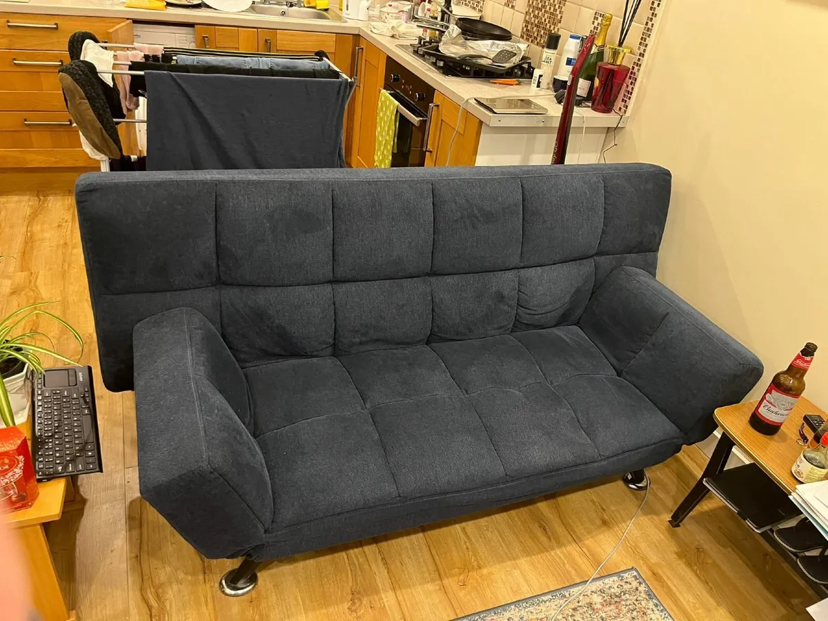Couch/bed setee Blue in colour - Image 2