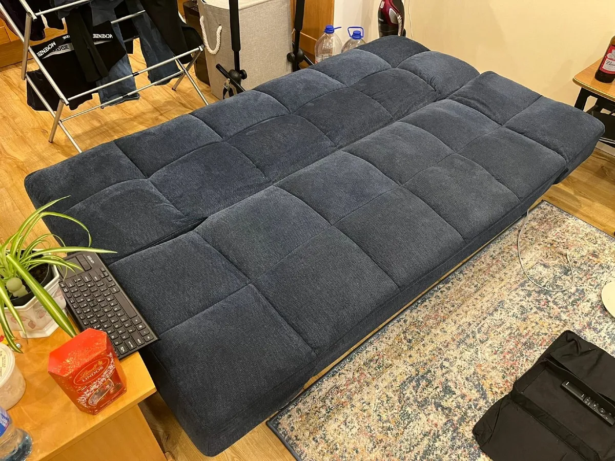 Couch/bed setee Blue in colour - Image 3