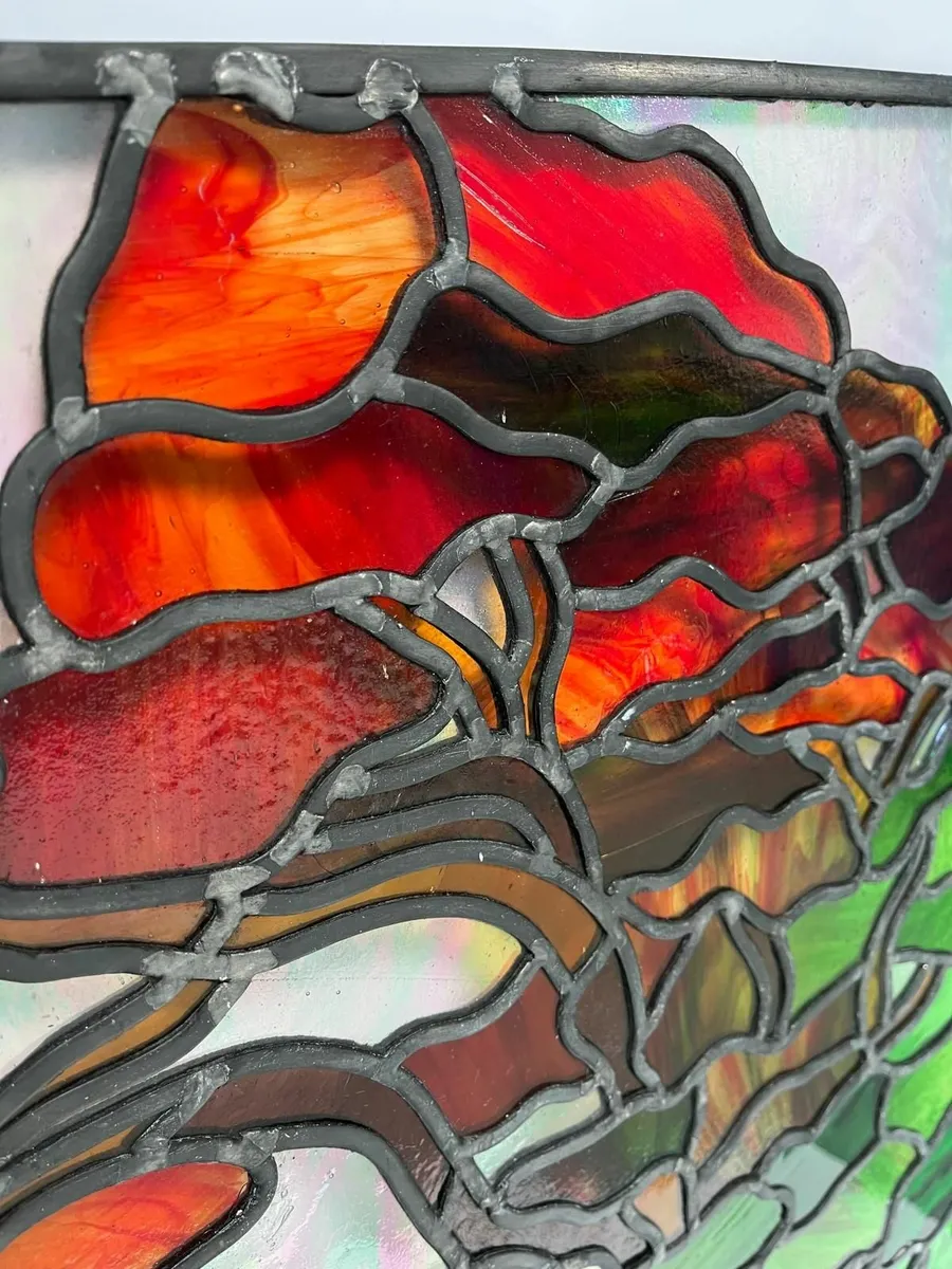 Stained Glass Scene - Arts & Crafts Style - Image 2