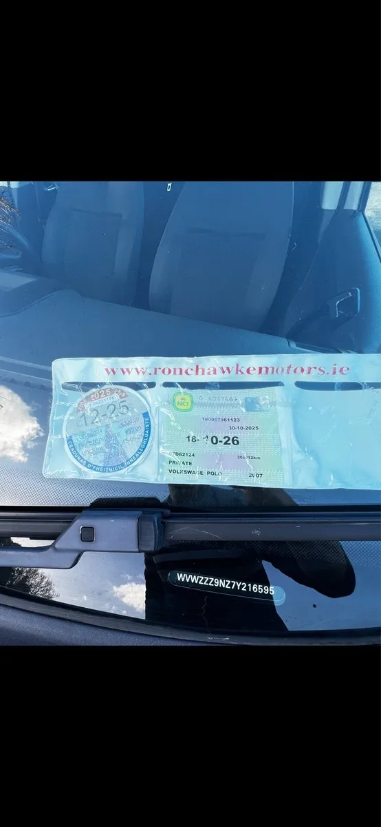 2007 VW polo 1.2  Nct10/26 - Image 2