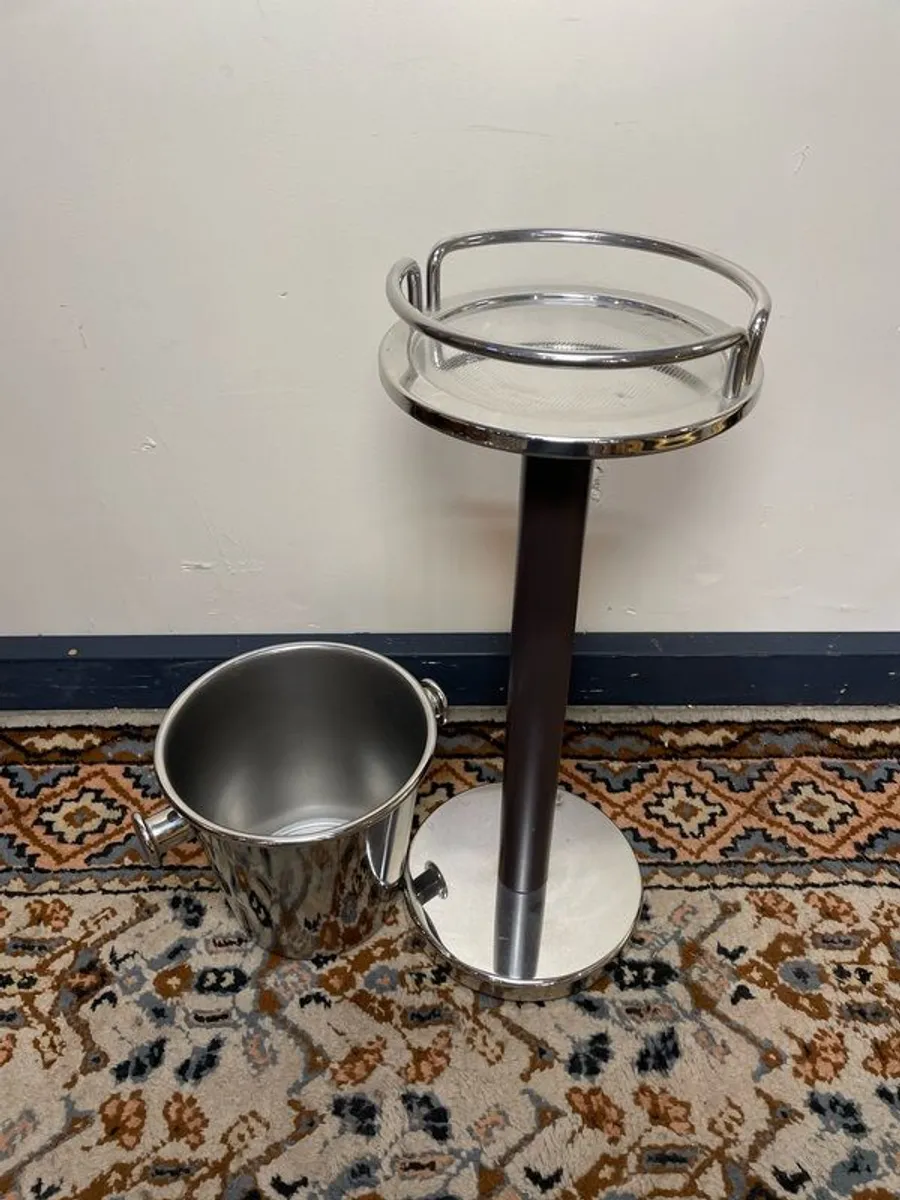 Alessi Design Wine / Champagne Cooler on Stand Stainless Steel - Image 4