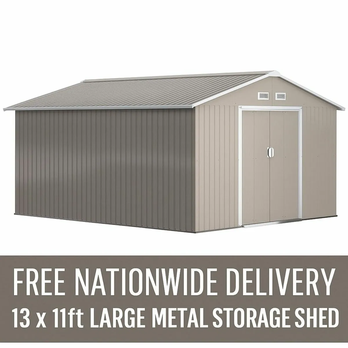 Metal Shed 13 x 11ft - Image 1