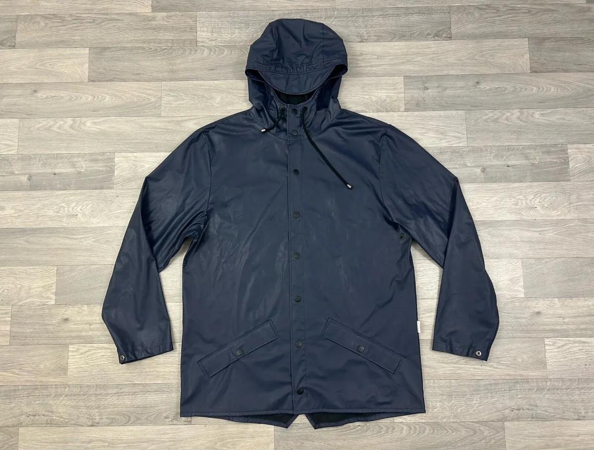 Rains Waterproof Rain Jacket Mens M/L - Image 1