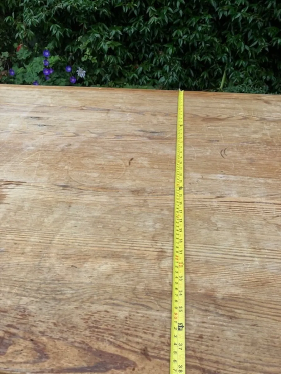 Pitch Pine Kitchen Table - Image 3