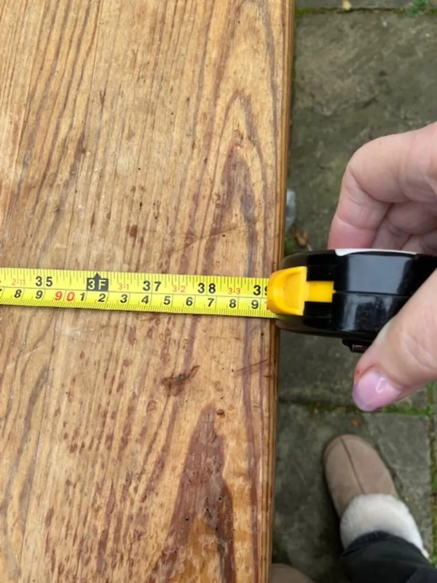 Pitch Pine Kitchen Table - Image 4