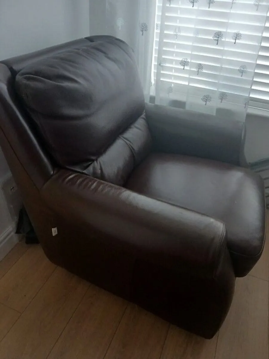 real Italian leather armchair - Image 3