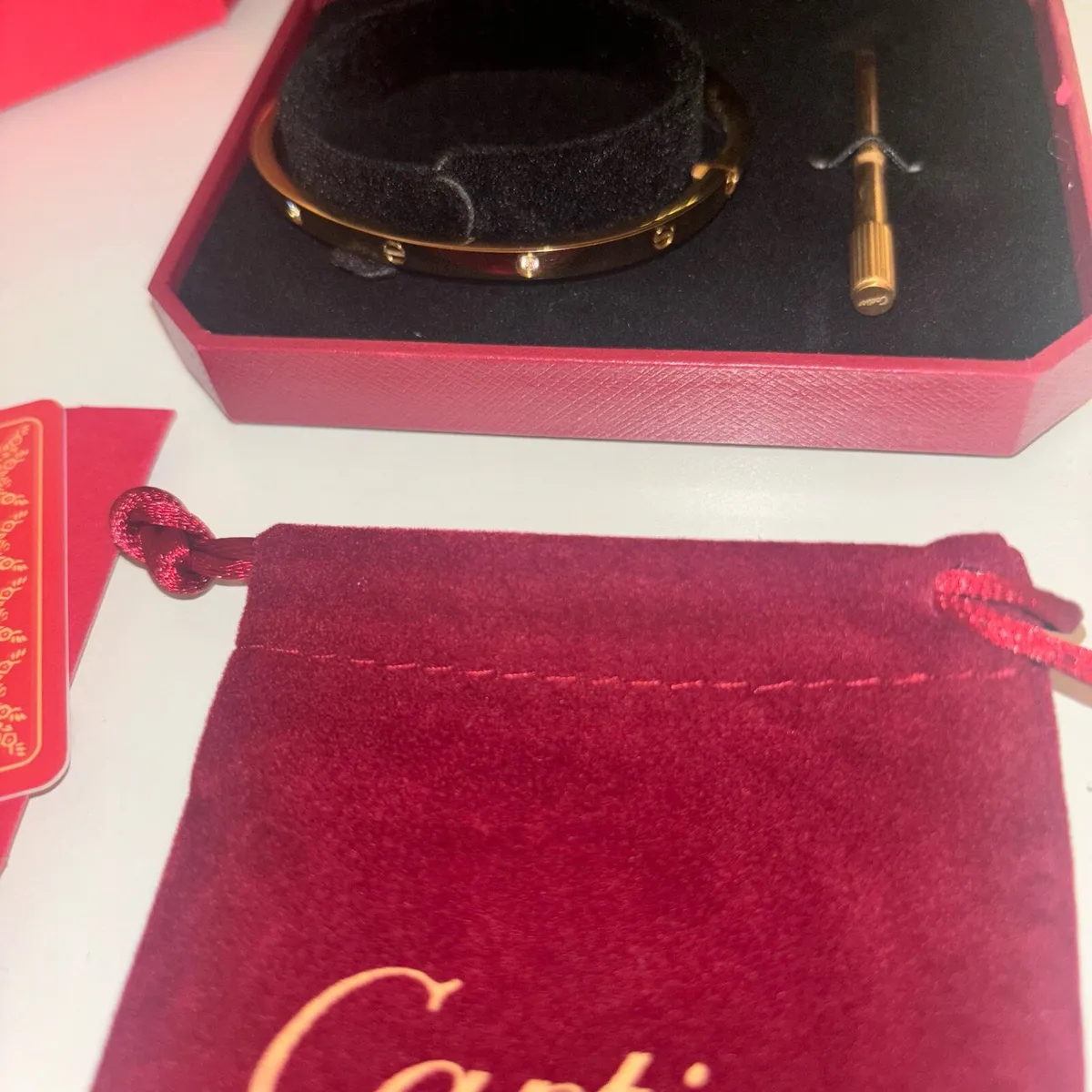 Cartier gold bracelet - Image 1