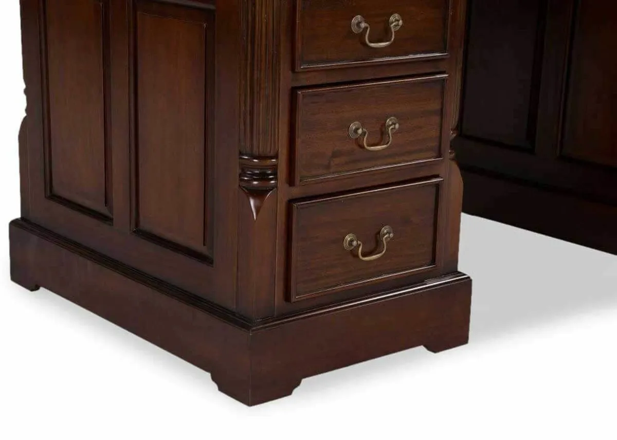 Mahogany Partner's Desk - Image 4