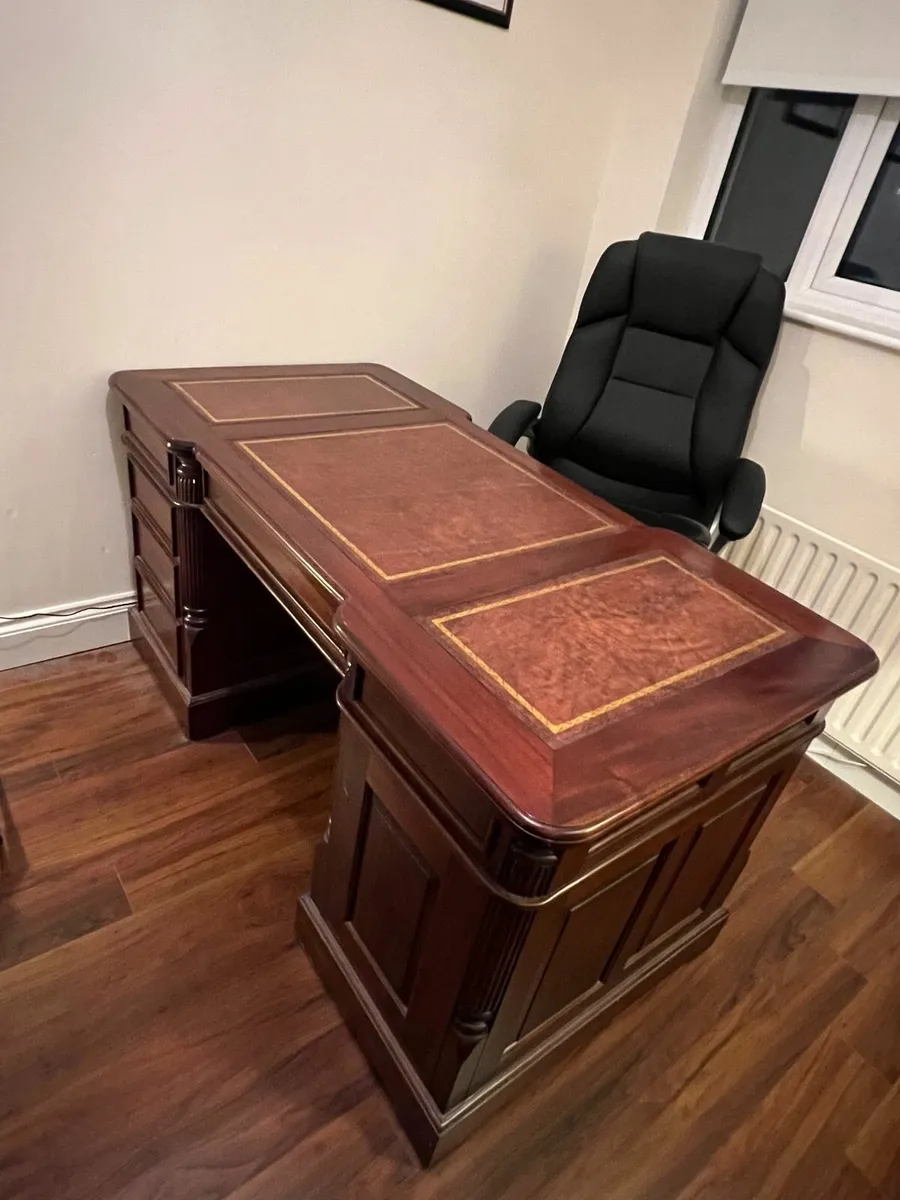 Mahogany Partner's Desk - Image 1