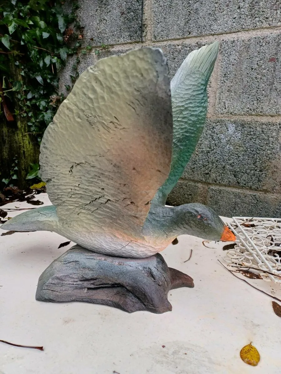 Vintage Greylag Goose Sculpture - Image 1