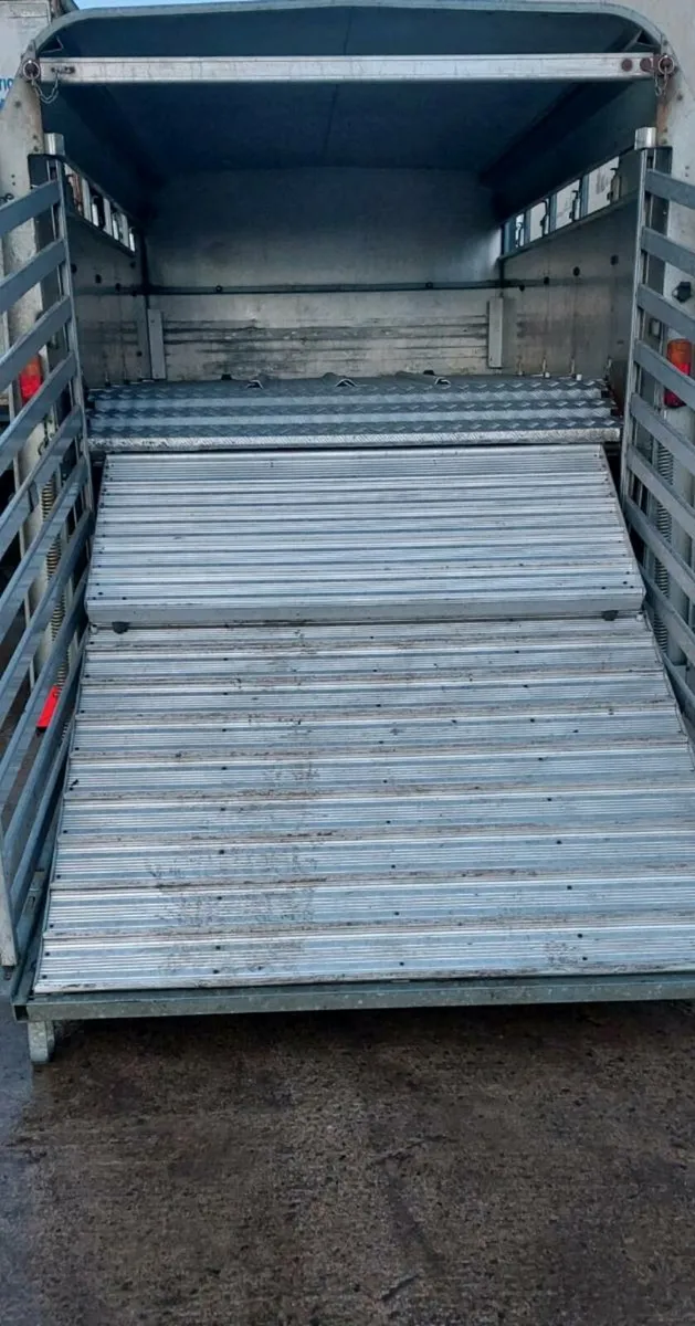 Sheep/cattle trailer 10x6 fold up sheep decks - Image 2