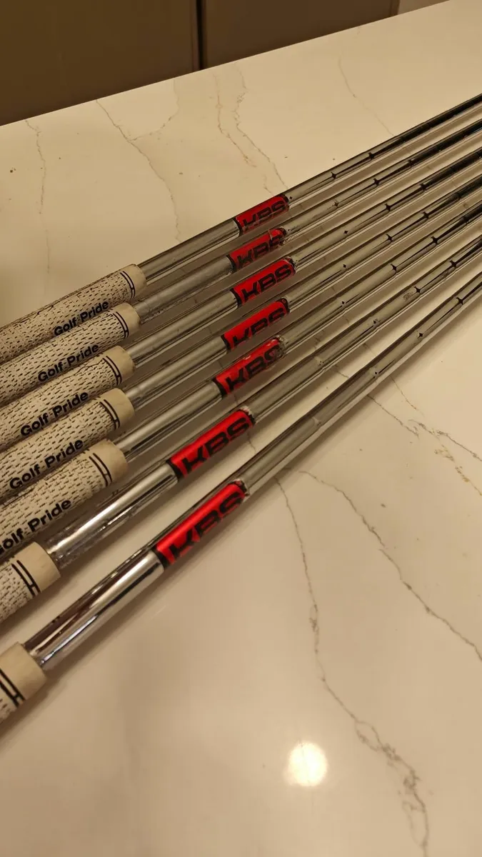 Mizuno MP63 Irons 4-PW KBS Tour Stiff shafts stand - Image 4