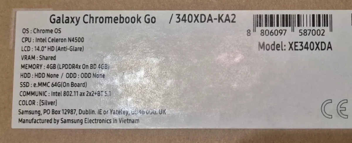 Samsung Chromebook 14" New in Box - Image 3