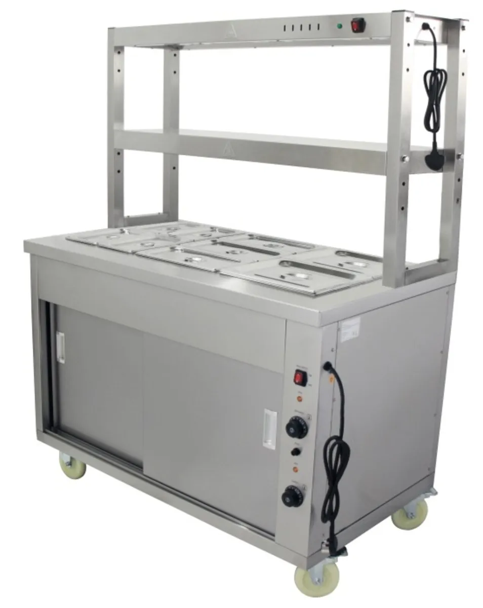 New frytac 3 well Bain Marie with pass