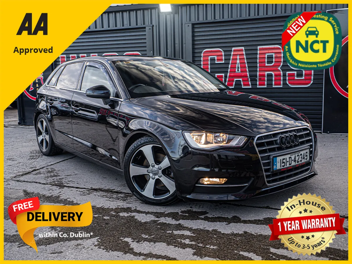 2015 Audi A3 1.6tdi/Belt done/New NCT/1yr warranty - Image 1