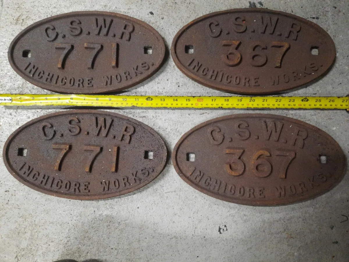Vintage Train Carrige Plates - Image 2