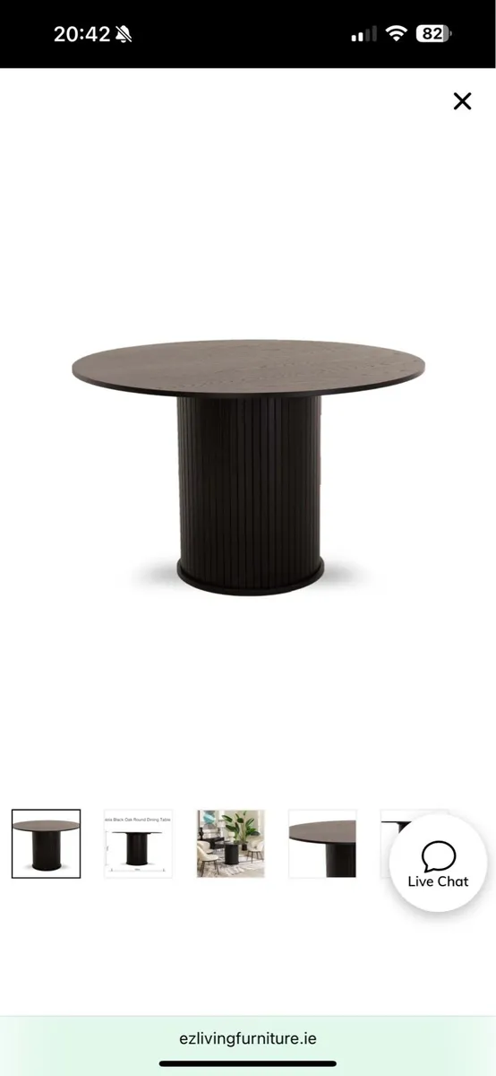 Round oak Dining Table - Image 3