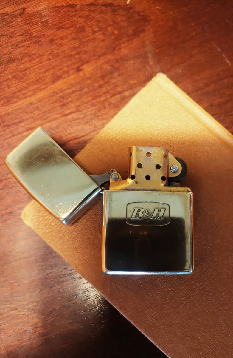 antique vintage B&H lighter zippo pub man cave - Image 1
