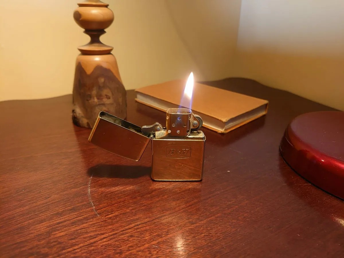antique vintage B&H lighter zippo pub man cave - Image 2