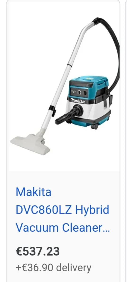 Makita Wet & Dry Vac,  Chorded & Battery - Image 2