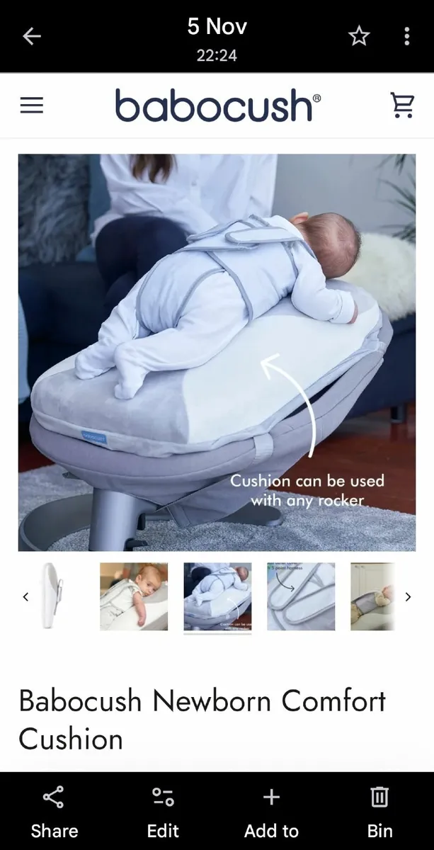 BaboCush - Reflux / Colic baby cushion - Image 1