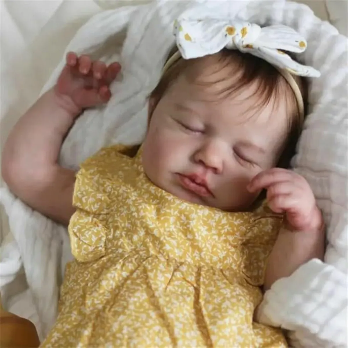 Reborn Baby Girl Doll Silicone Vinyl - Image 2