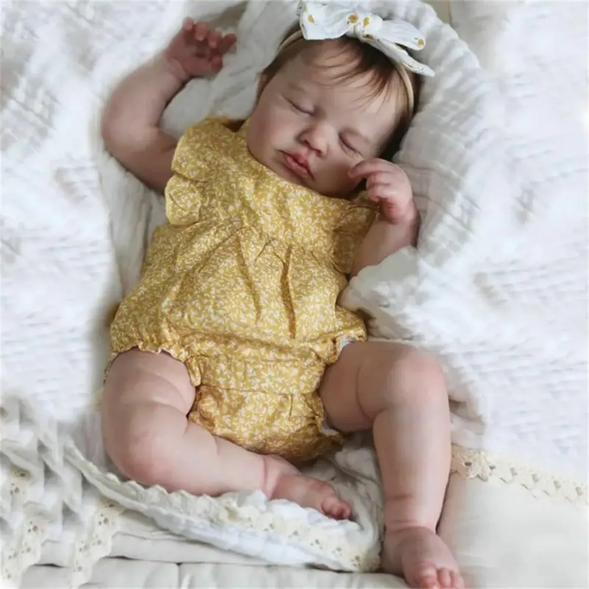 Reborn Baby Girl Doll Silicone Vinyl - Image 1