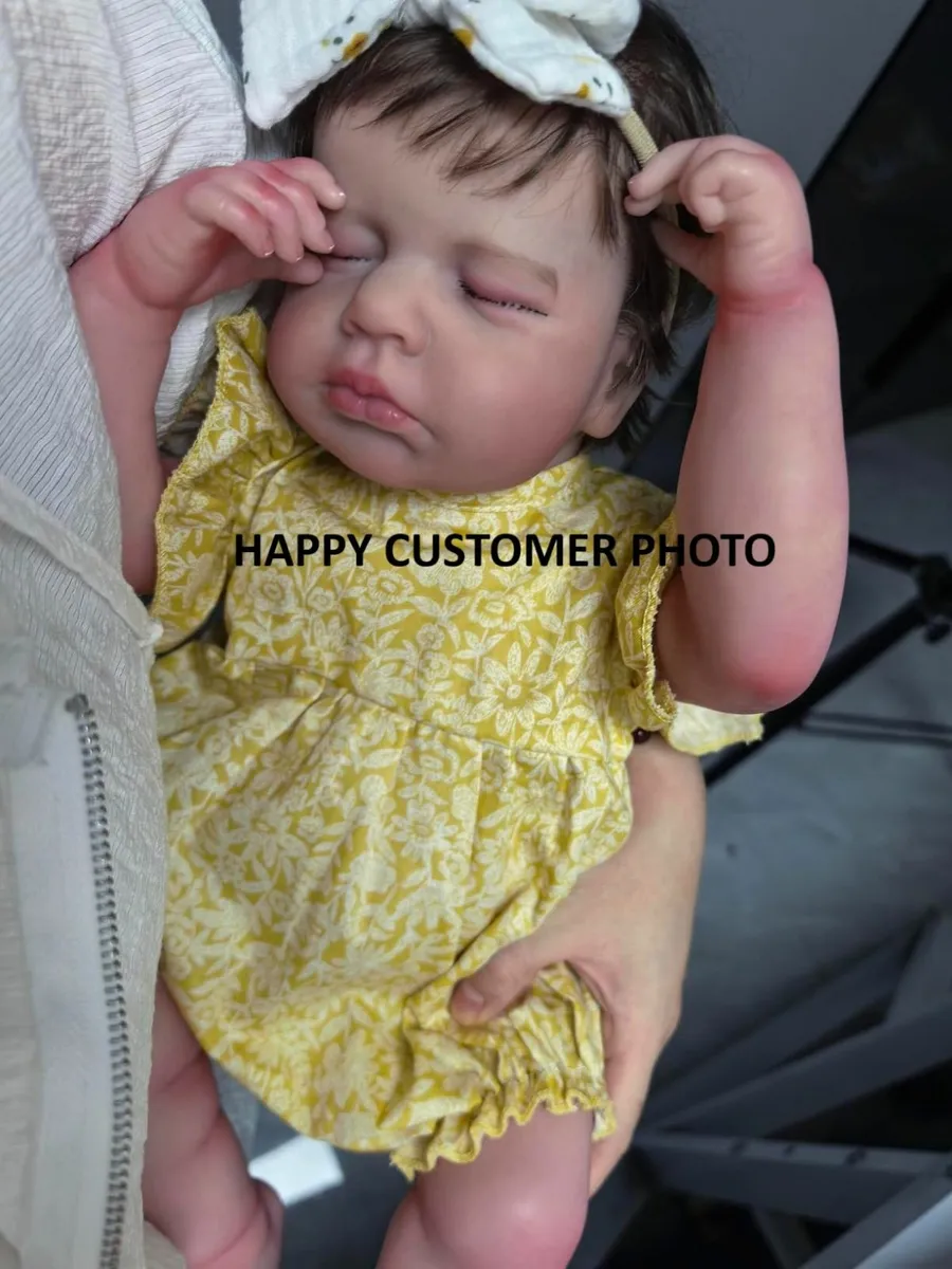 Reborn Baby Girl Doll Silicone Vinyl - Image 3