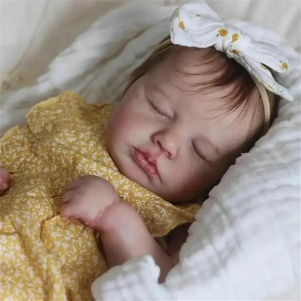 Reborn Baby Girl Doll Silicone Vinyl - Image 4