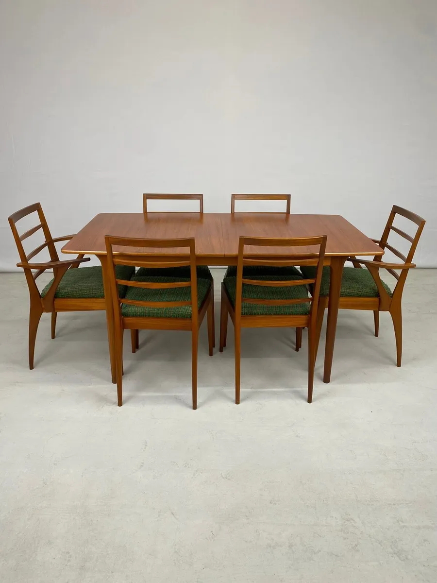 McIntosh Mid Century Teak Table & Chairs - Image 3
