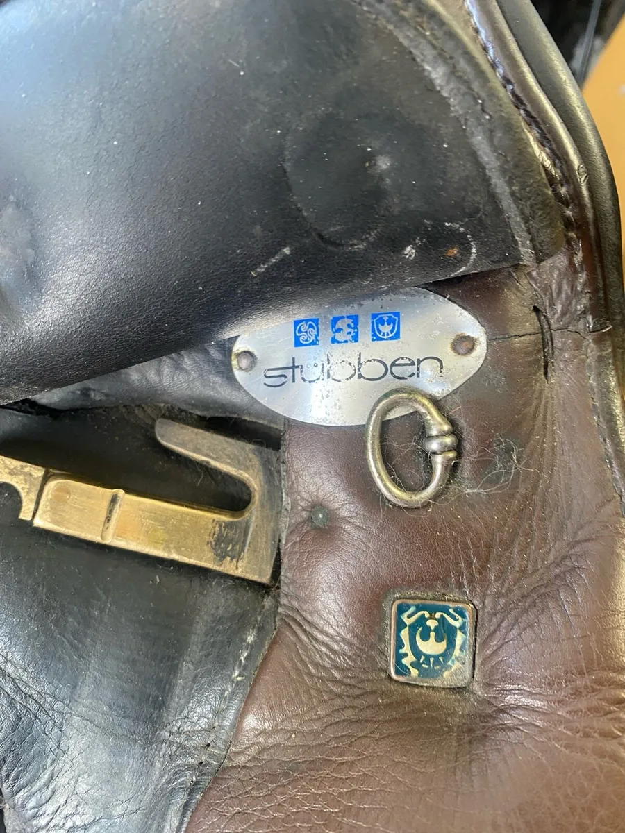 18 Stubben dressage Leather saddle - Image 2