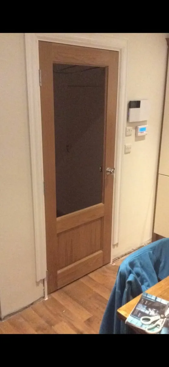 Denta Oak Glass door and frame